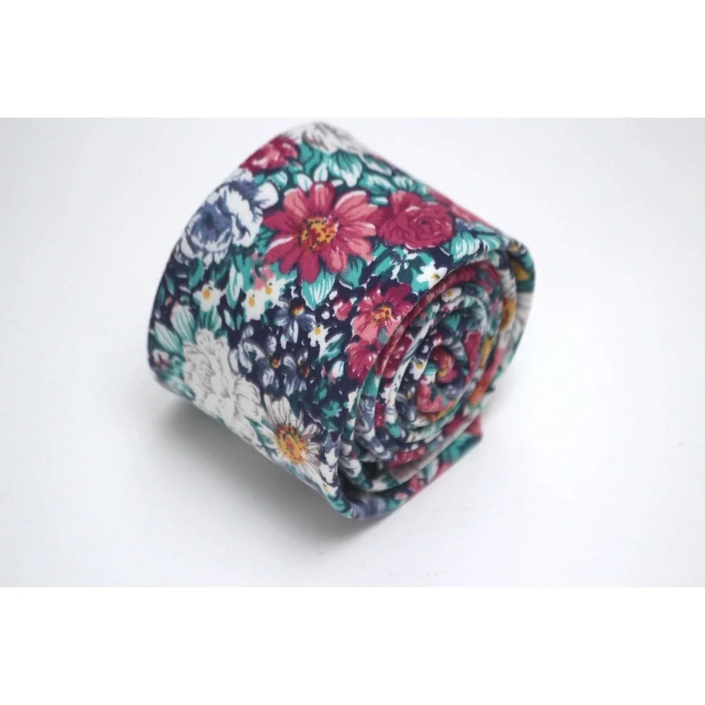Floral cotton Men's Necktie Skinny 2 1/2W 58L‎